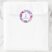 パーソナライズされたの結婚リースブーケ・シール ラウンドシール (バッグ)