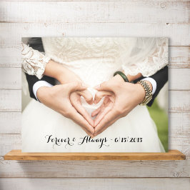 パーソナライズされたの結婚写真は永遠に ポスター