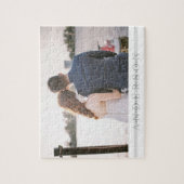 パーソナライズされたの結婚写真ジグソーパズル ジグソーパズル (縦)