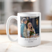パーソナライズされたの結婚婚約 コーヒーマグカップ