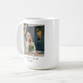 パーソナライズされたの結婚婚約 コーヒーマグカップ (正面左)