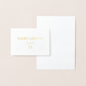 パーソナライズされたの結婚座席表 箔カード (ディスプレー)