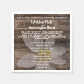 パーソナライズされたの結婚狩り スタンダードカクテルナプキン (正面)