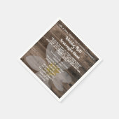 パーソナライズされたの結婚狩り スタンダードカクテルナプキン (角)