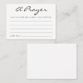 パーソナライズされたの結婚祈りの言葉カード – シンプル コーリングカード (正面/裏面)