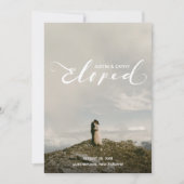 パーソナライズされたの結婚駆け落ち告知 招待状 (正面)