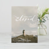 パーソナライズされたの結婚駆け落ち告知 招待状 (スタンド正面)