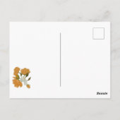 パーソナライズされたの考えヴィンテージブーケカード ポストカード (裏面)