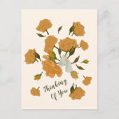 パーソナライズされたの考えヴィンテージブーケカード ポストカード (正面)