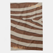 パーソナライズされたはっきりしたアニマルプリント キッチンタオル (縦)