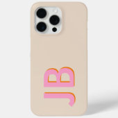 パーソナライズされたはっきりしたイニシャル Case-Mate iPhoneケース (裏面)