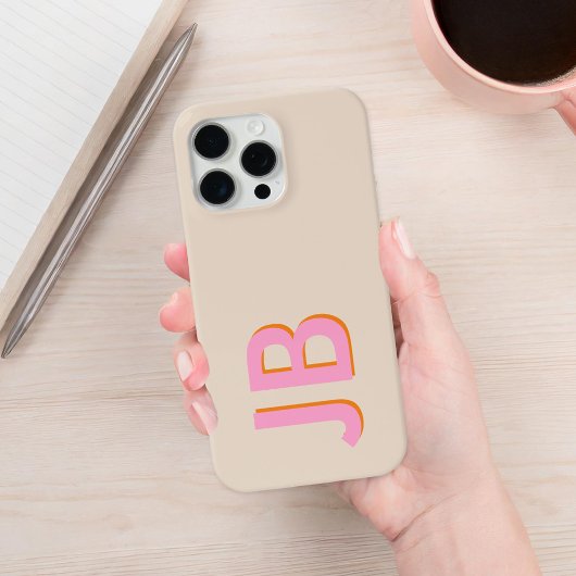 パーソナライズされたはっきりしたイニシャル Case-Mate iPhoneケース