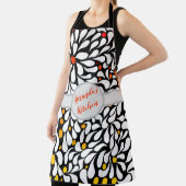 パーソナライズされたはっきりした花温グラデーションプリント  エプロン (インサイチュ)