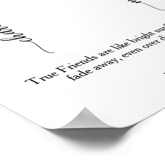 パーソナライズされたひまわり友最高の友ギフト ポスター (角)