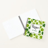 パーソナライズされたぶどう&葉レシピクック空白のブック ノートブック (内部)