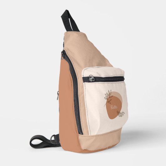 パーソナライズされたほほモダン スリングバッグ (左コーナー)