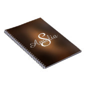 パーソナライズされたぼやけガーリー名 ノートブック (右側)