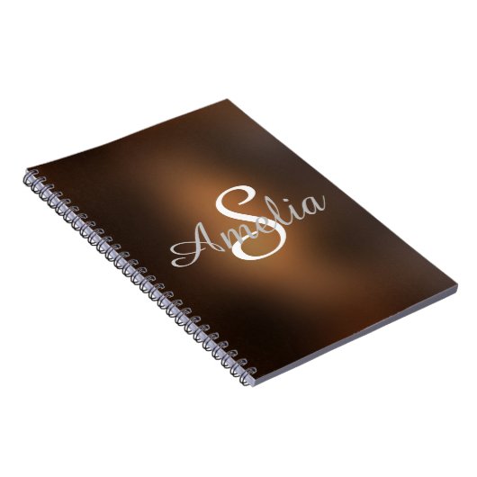 パーソナライズされたぼやけガーリー名 ノートブック (右側)