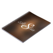 パーソナライズされたぼやけガーリー名 ノートブック (左側)