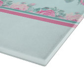 パーソナライズされたみすぼらしいシックなガラス板 カッティングボード (角)