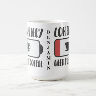 パーソナライズされたもっとコーヒーが必要 コーヒーマグカップ