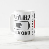 パーソナライズされたもっとコーヒーが必要 コーヒーマグカップ (正面左)