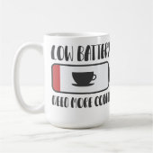 パーソナライズされたもっとコーヒーが必要 コーヒーマグカップ (左)