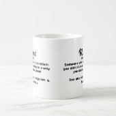 パーソナライズされたやる気を起こさせるナース コーヒーマグカップ (中央)