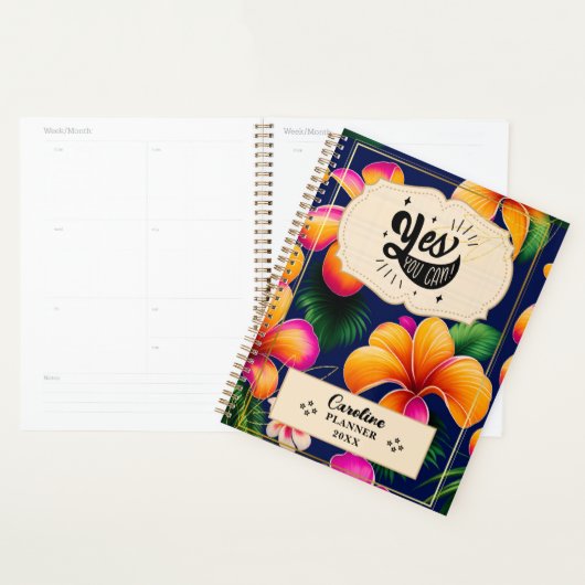 パーソナライズされたやる気を起こさせる引用文年プランナー プランナー手帳 (ディスプレー)