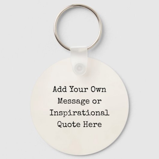 パーソナライズされたやる気を起こさせる引用文感動的DIY キーホルダー (正面)