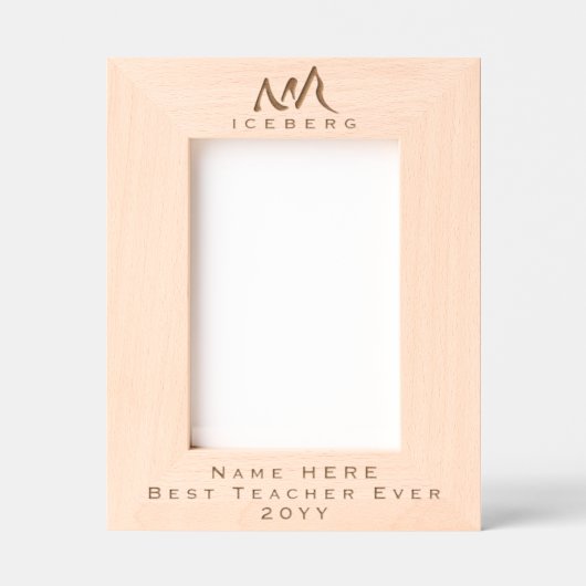 パーソナライズされたやる気を起こさせる抽象芸術 レーザー彫刻フレーム (正面)