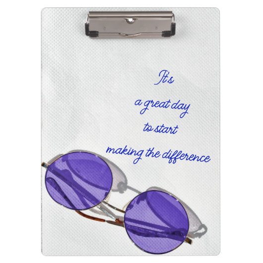 パーソナライズされたやる気を起こさせる クリップボード (正面)