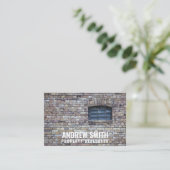 「パーソナライズされたれんが造りの住宅」（英国/ユーロ） 名刺 (スタンド正面)