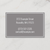 「パーソナライズされたれんが造りの住宅」（英国/ユーロ） 名刺 (裏面)