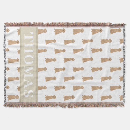 パーソナライズされたアイリッシュセッター スローブランケット (正面)