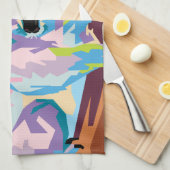 パーソナライズされたアカラフルートコアラ キッチンタオル (四つ折り)