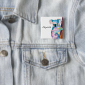 パーソナライズされたアカラフルートコアラ 缶バッジ (インサイチュ)