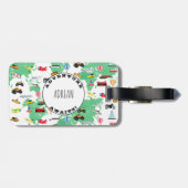 パーソナライズされたアドベンチャーワアウェイズワールドマップビークル ラゲッジタグ (裏面横)