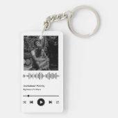 パーソナライズされたアニバーサリーギフト – カスタムカップル キーホルダー (裏面)