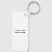 パーソナライズされたアニバーサリーギフト – カスタムカップル キーホルダー (裏面)