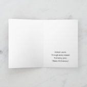 パーソナライズされたアニバーサリーギフト – カスタムカップル シーズンカード (内部)