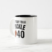 パーソナライズされたアニバーサリーギフト – 誕生日ギフト ツートーンマグカップ (正面左)