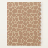 パーソナライズされたアニマルプリントキリンのスポット2022 プランナー手帳 (裏面)