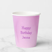 パーソナライズされたアニメアクソロトルガールズ誕生日 紙コップ (裏面)