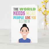 パーソナライズされたアバターカード カード (黄色い花)