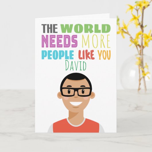 パーソナライズされたアバターカード カード (黄色い花)