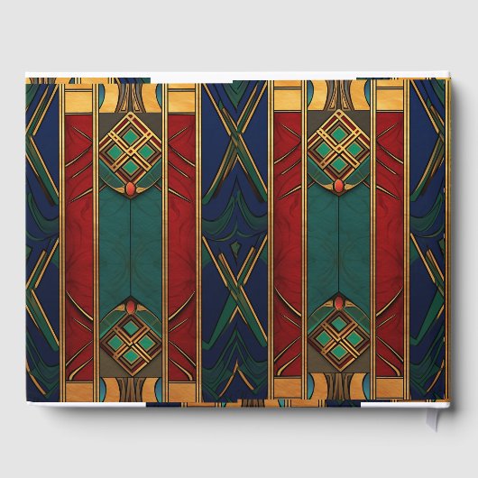 パーソナライズされたアフリカのウェディングゲストブック ゲストブック (裏面)