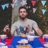 パーソナライズされたアメリカはっきりしたイーグル トライブレンドＴシャツ