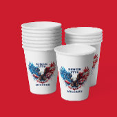 パーソナライズされたアメリカはっきりしたイーグル 紙コップ