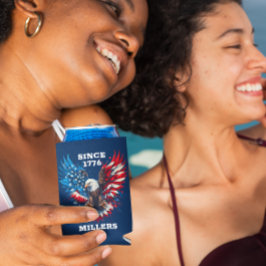 パーソナライズされたアメリカはっきりしたイーグル 缶クーラー